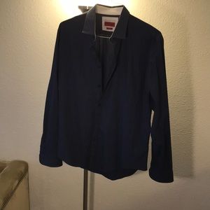 Zara slim fit blue with dots